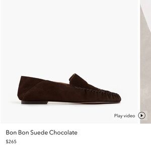 Brand new/never worn/tags on bottom! Bon Bon Suede Chocolate Loafers -